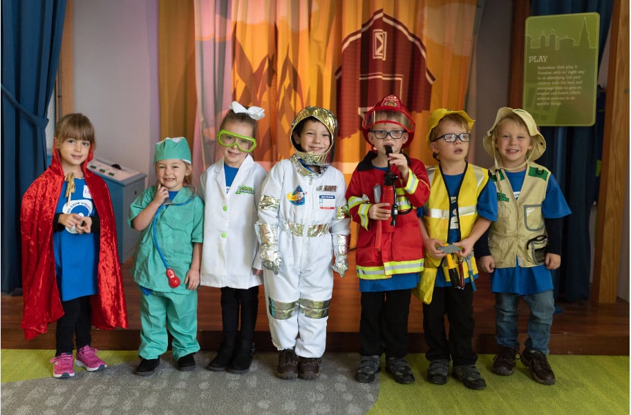 kids dressed up at KidsPlace